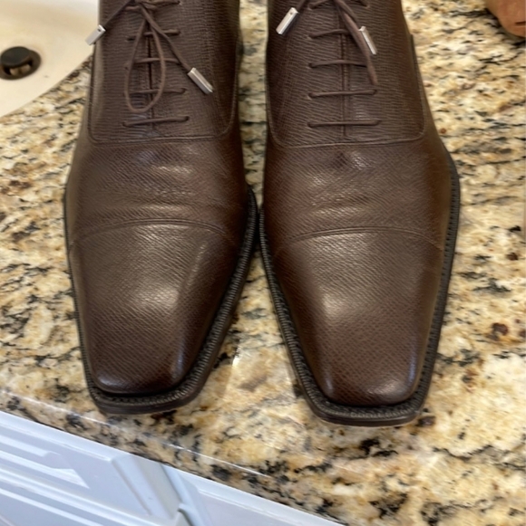 Louis Vuitton Mens Brown Leather Shoes Lace 10 Fit like an 11 main image 9